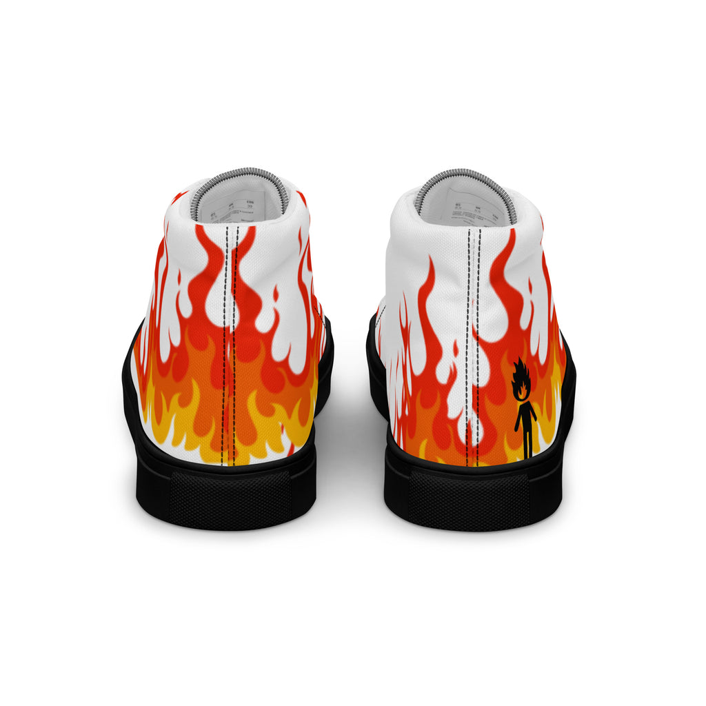 "Lil Flame" Men's high top canvas shoes