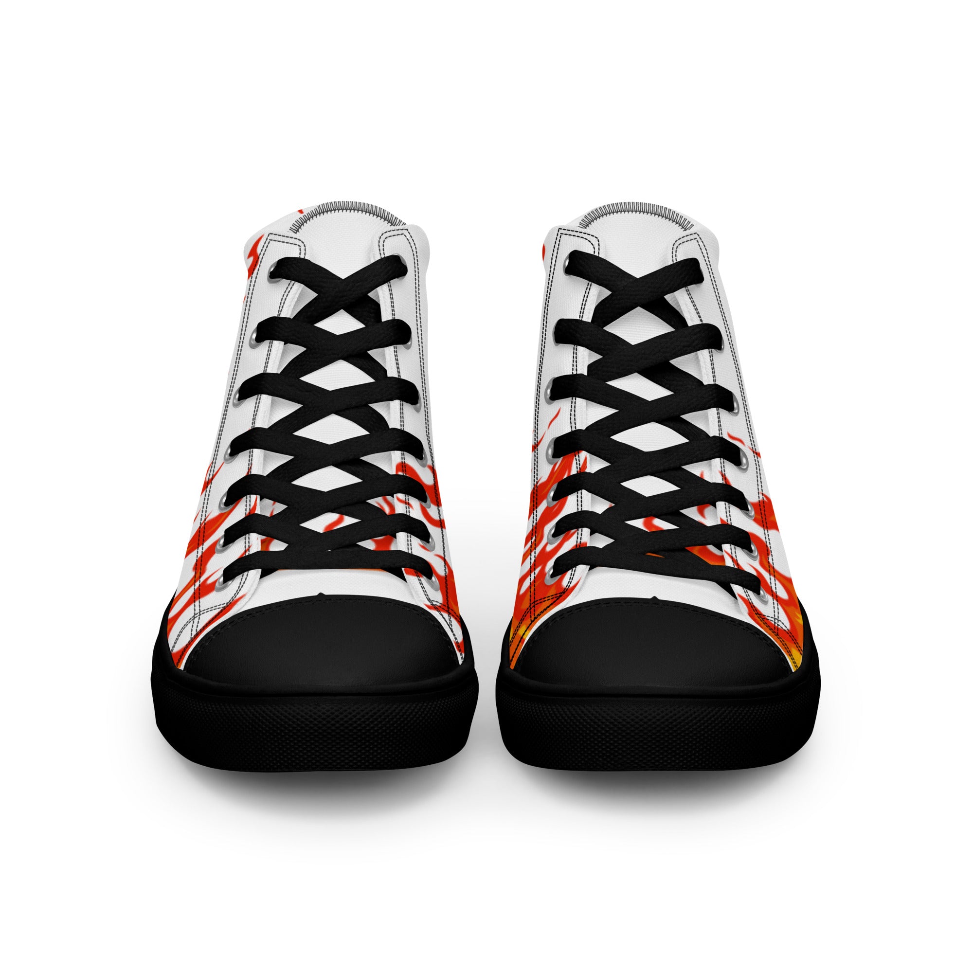 "Lil Flame" Men's high top canvas shoes