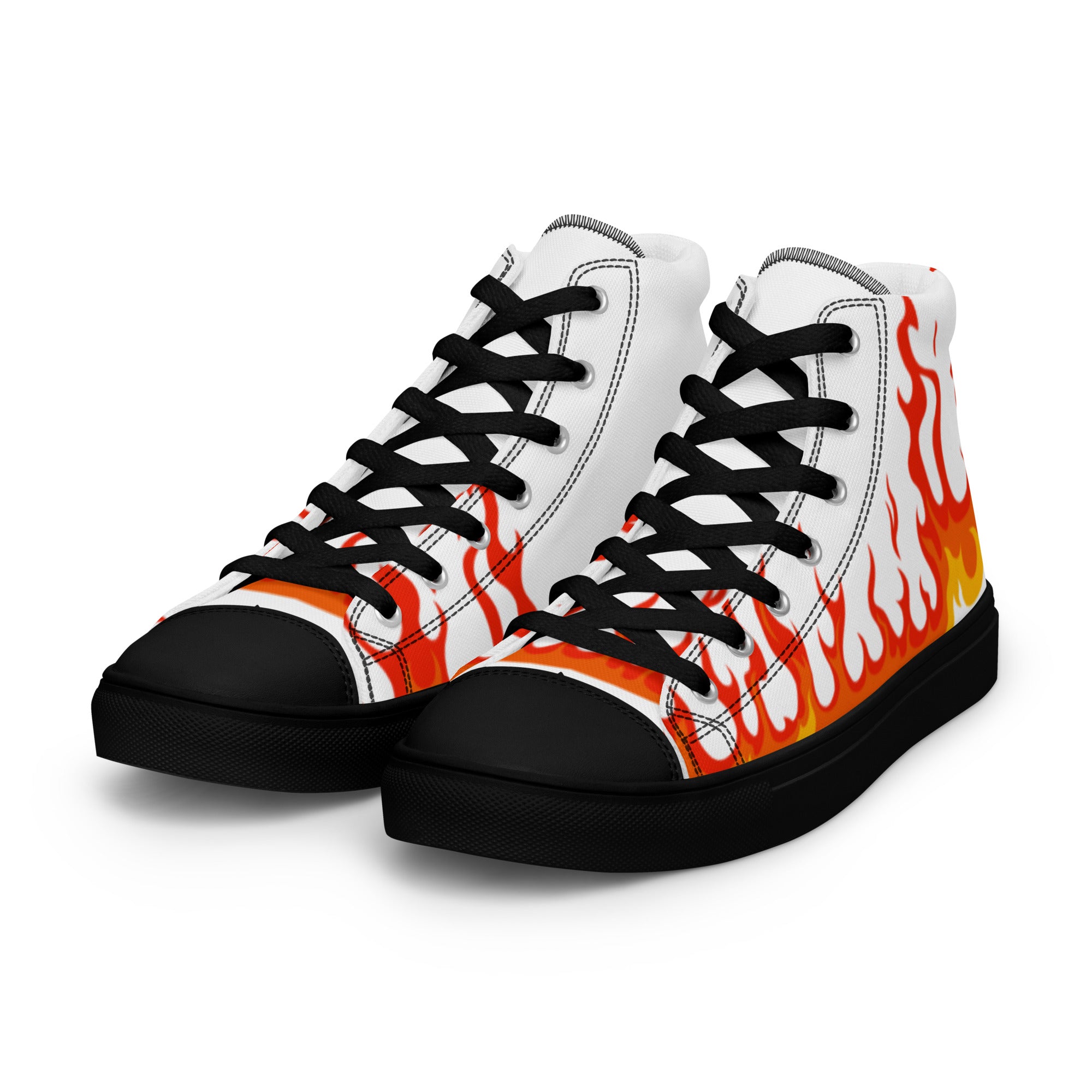 "Lil Flame" Men's high top canvas shoes