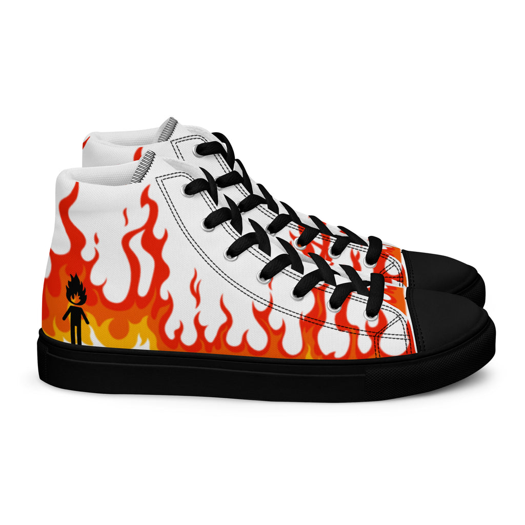 "Lil Flame" Men's high top canvas shoes