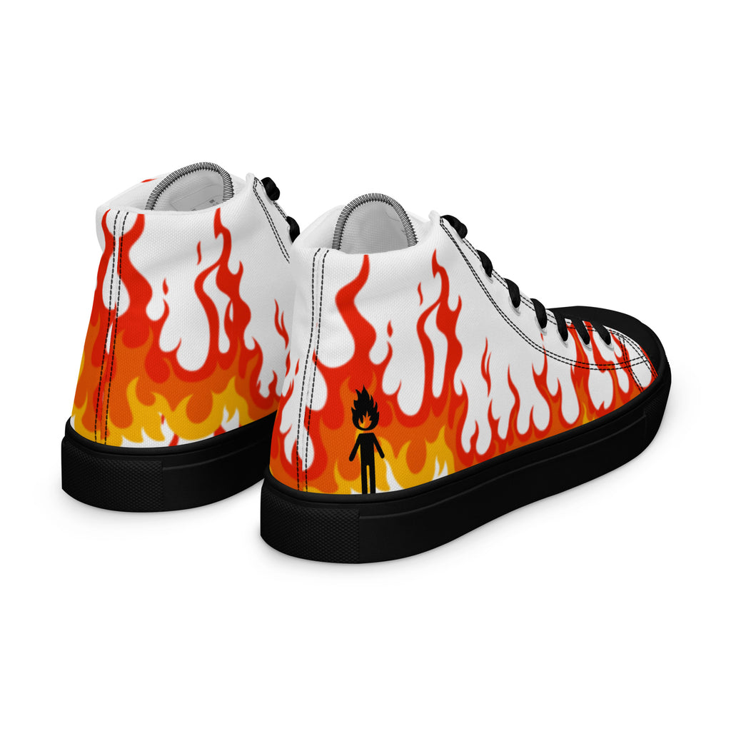 "Lil Flame" Men's high top canvas shoes