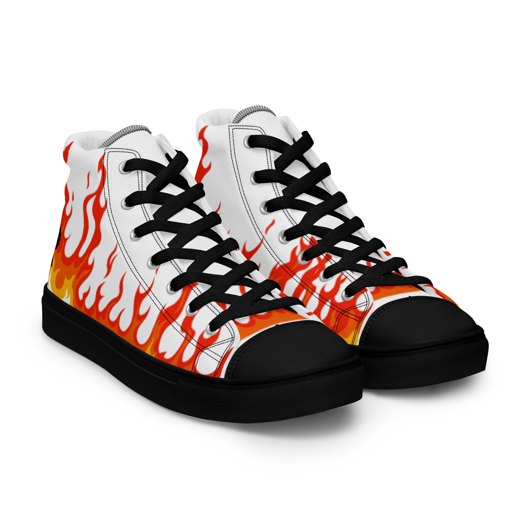 "Lil Flame" Men's high top canvas shoes