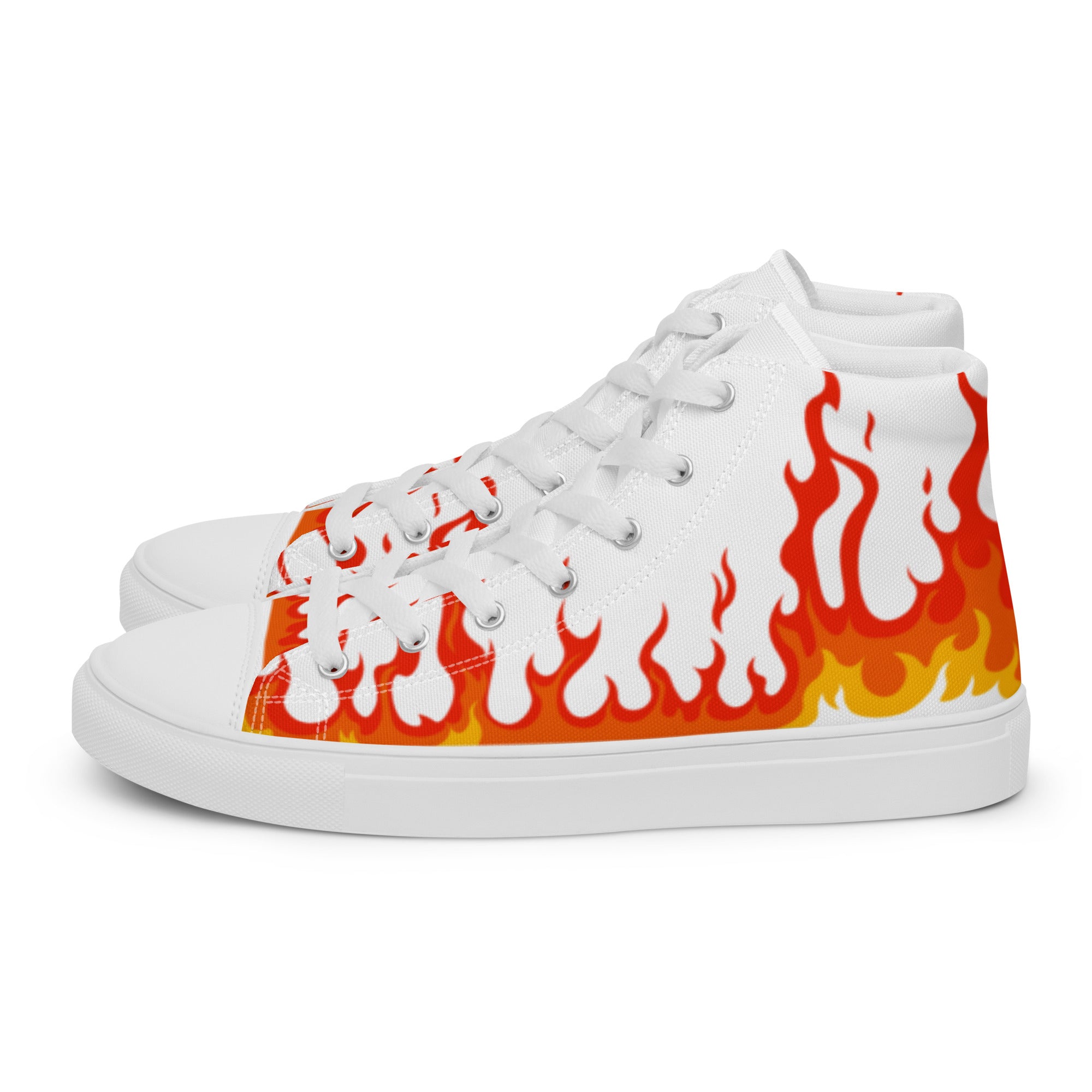 "Lil Flame" Men's high top canvas shoes