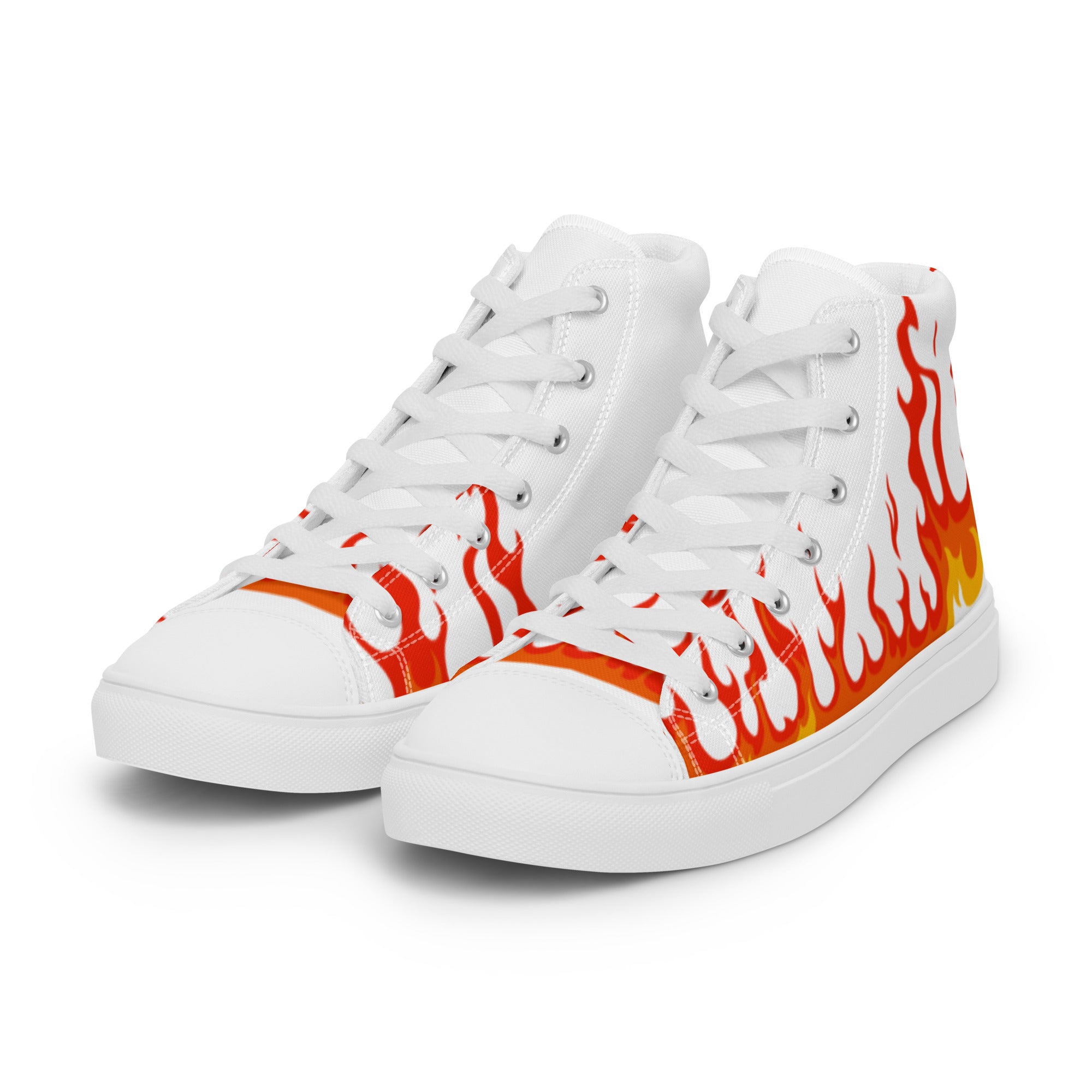 "Lil Flame" Men's high top canvas shoes