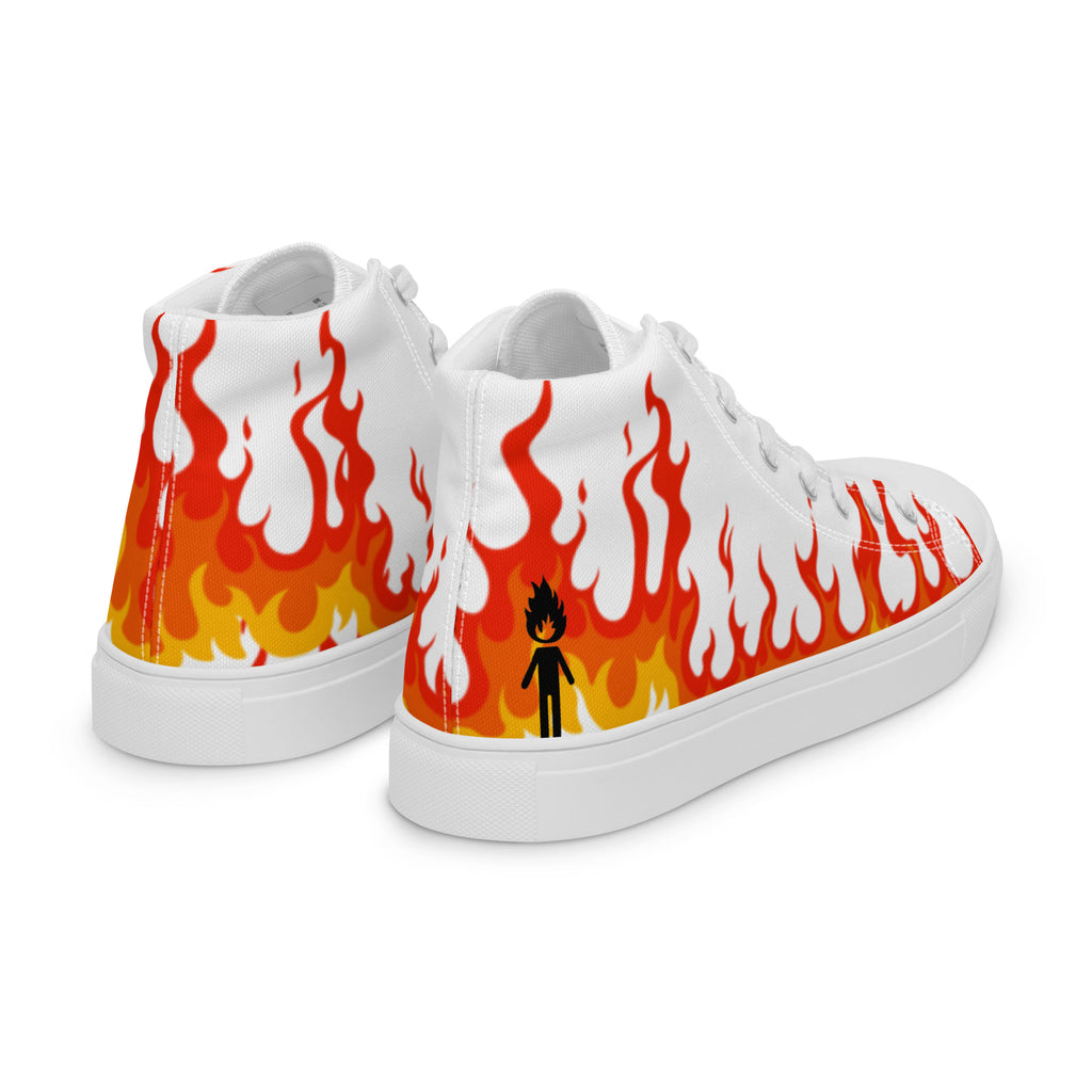 "Lil Flame" Men's high top canvas shoes