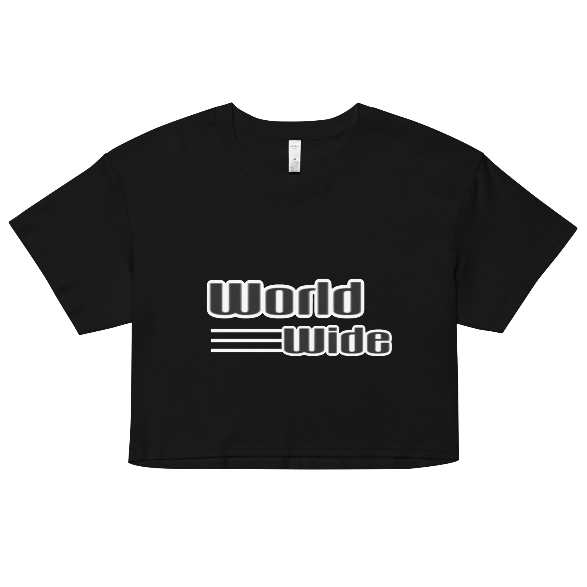 “Worldwide” Women’s crop top