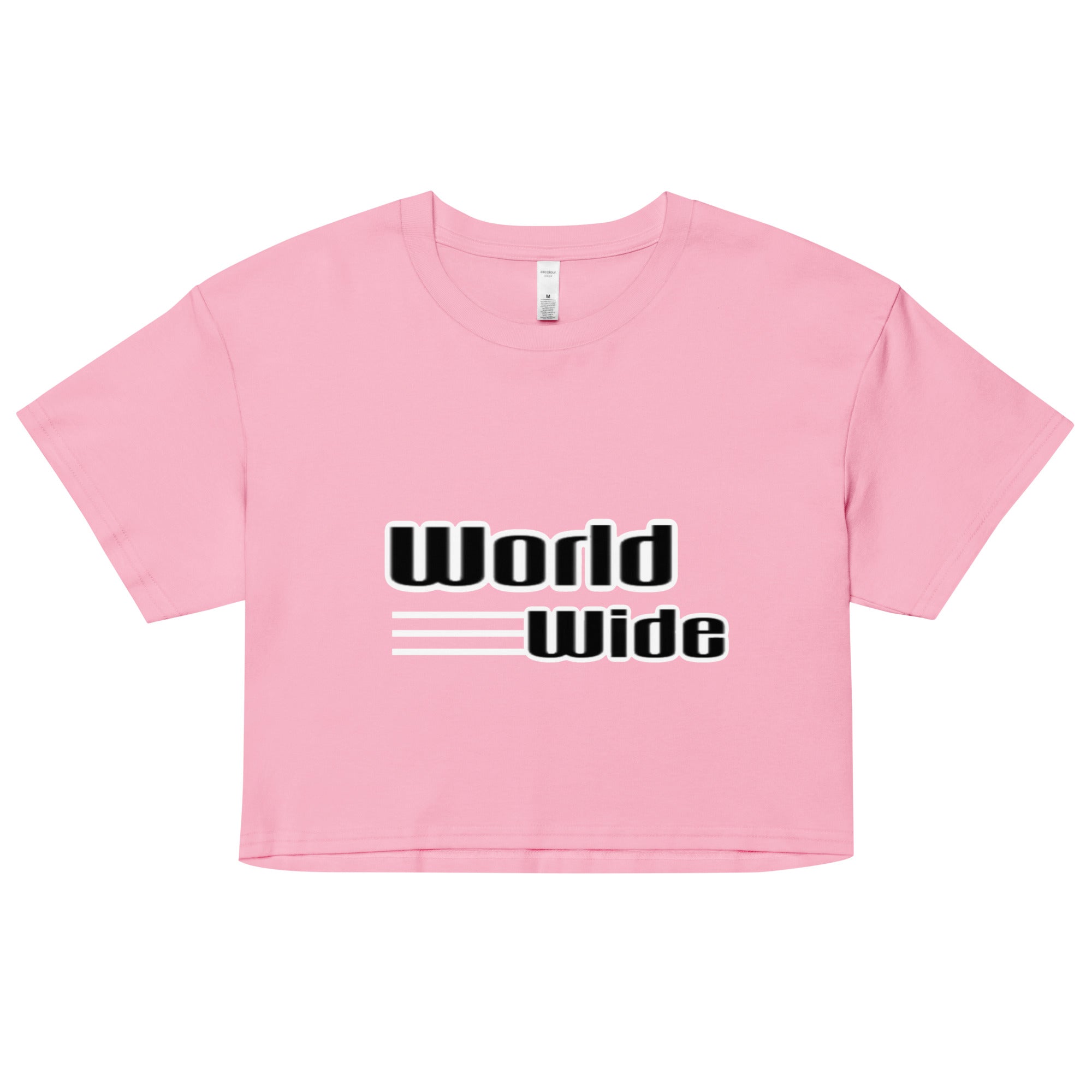 “Worldwide” Women’s crop top