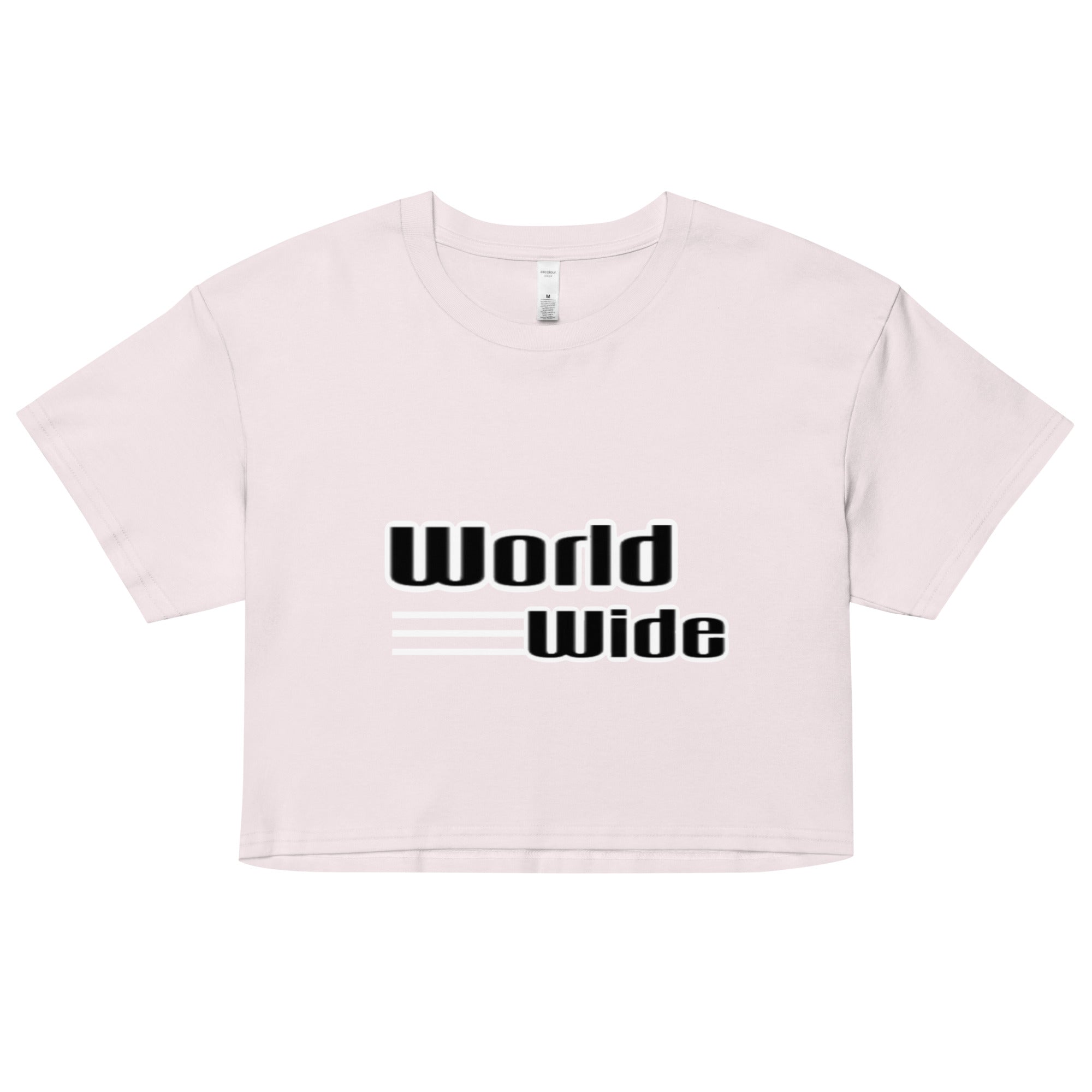 “Worldwide” Women’s crop top