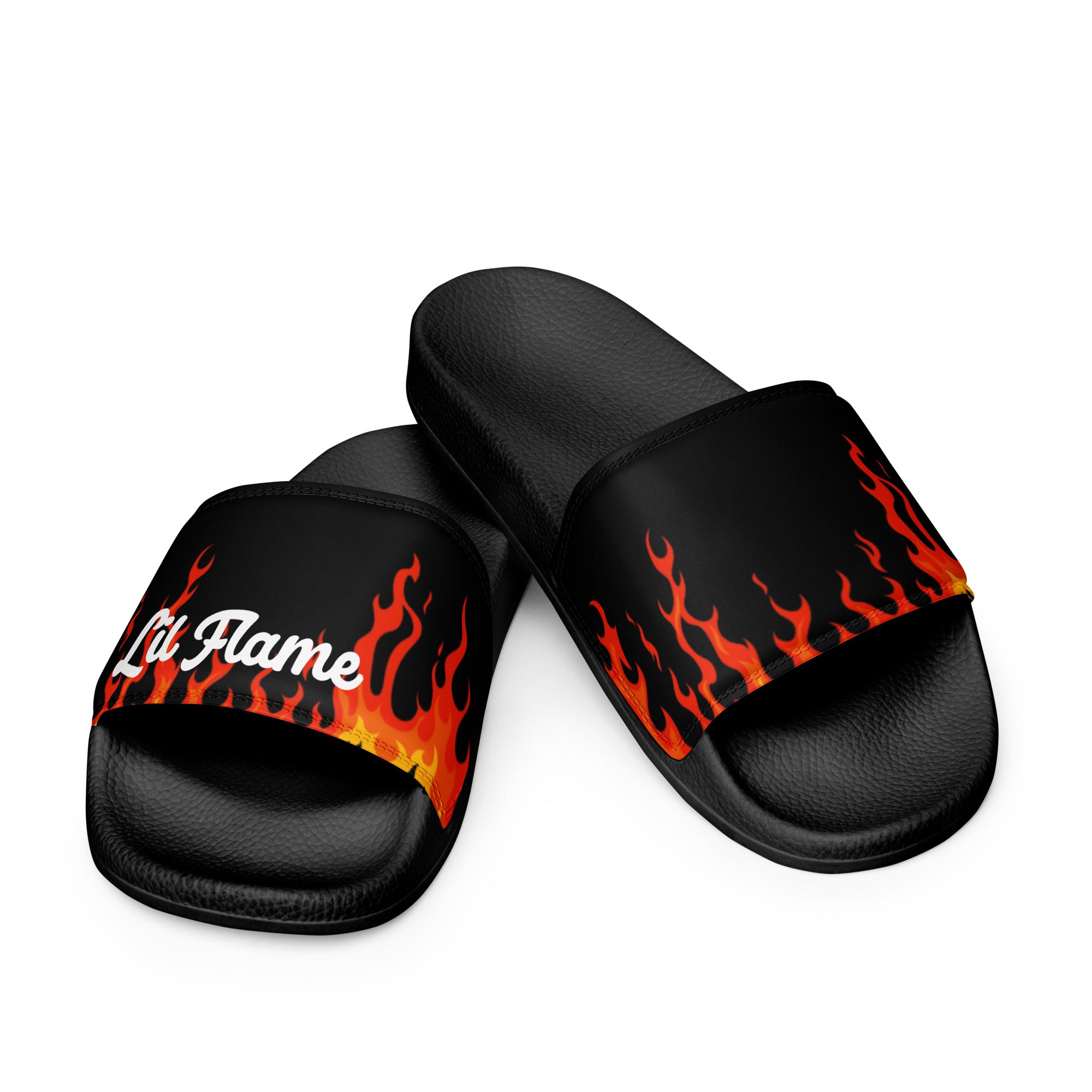 Women's "Lil Flame" Black slides